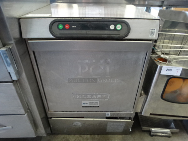 SWEET! Hobart Model LX40M Stainless Steel Commercial Undercounter Dishwasher. 208 Volts, 1 Phase. 24x25x34