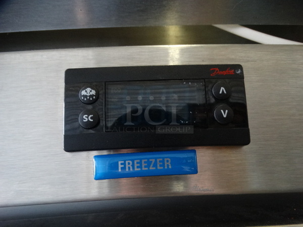 NICE! Beverage Air Horizon Series Stainless Steel Commercial 2 Half Size Door Reach In Freezer on Commercial Casters. 26x32x83. Tested and Working! - Image 7 of 8