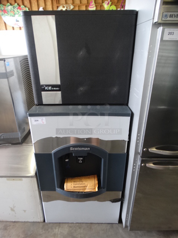 2 SWEET! Items; Ice O Matic Model ICE1006HW2 Stainless Steel Commercial Ice Machine Head and Scotsman Model HD30W-1H Stainless Steel Commercial Hotel Ice Dispenser. 208/230 Volts, 1 Phase. 30x33x74. 2 Times Your Bid! Makes One Unit