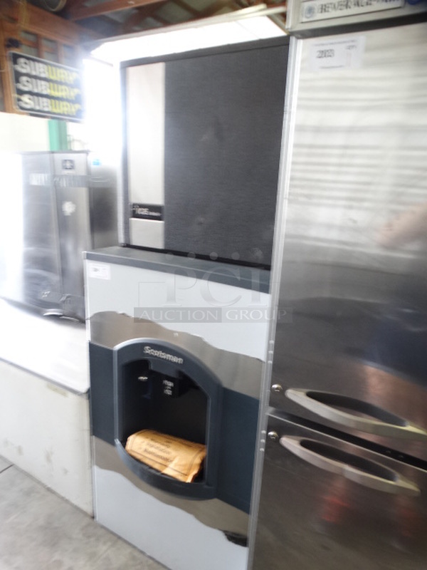 2 SWEET! Items; Ice O Matic Model ICE1006HW2 Stainless Steel Commercial Ice Machine Head and Scotsman Model HD30W-1H Stainless Steel Commercial Hotel Ice Dispenser. 208/230 Volts, 1 Phase. 30x33x74. 2 Times Your Bid! Makes One Unit - Image 3 of 7