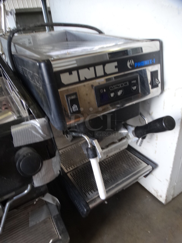 GREAT! Unic Phoenix-1 Stainless Steel Commercial Countertop Single Group Espresso Machine w/ Steam Wand. 12x20x23 - Image 2 of 5