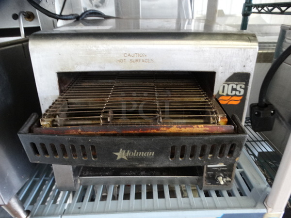 NICE! QCS Model QCS-1-350 Stainless Steel Commercial Countertop Electric Powered Conveyor Oven. 120 Volts, 1 Phase. 14x19x13 - Image 1 of 5