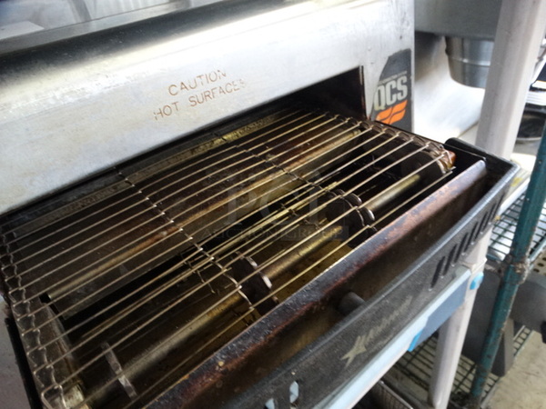 NICE! QCS Model QCS-1-350 Stainless Steel Commercial Countertop Electric Powered Conveyor Oven. 120 Volts, 1 Phase. 14x19x13 - Image 4 of 5