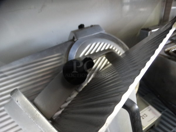 NICE! Univex Model 6512 Stainless Steel Commercial Countertop Meat Slicer w/ Blade Sharpener. 24x20x18. Tested and Working! - Image 4 of 7