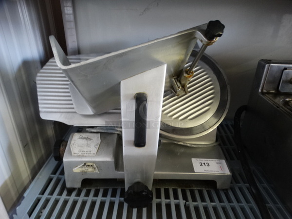 NICE! Univex Model 6512 Stainless Steel Commercial Countertop Meat Slicer w/ Blade Sharpener. 24x20x18. Tested and Working! - Image 5 of 7