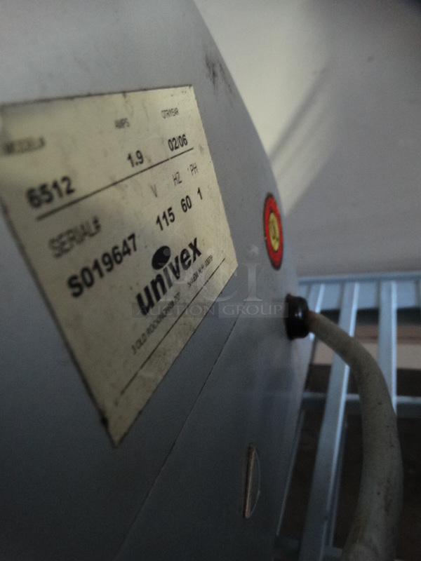 NICE! Univex Model 6512 Stainless Steel Commercial Countertop Meat Slicer w/ Blade Sharpener. 24x20x18. Tested and Working! - Image 7 of 7