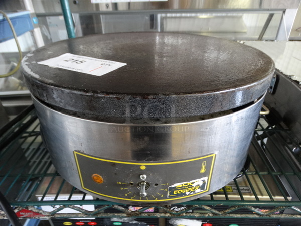 GREAT! Equipex Model 350FE Stainless Steel Commercial Countertop Crepe Machine. 120 Volts, 1 Phase. 18x14x7. Tested and Working! - Image 1 of 5