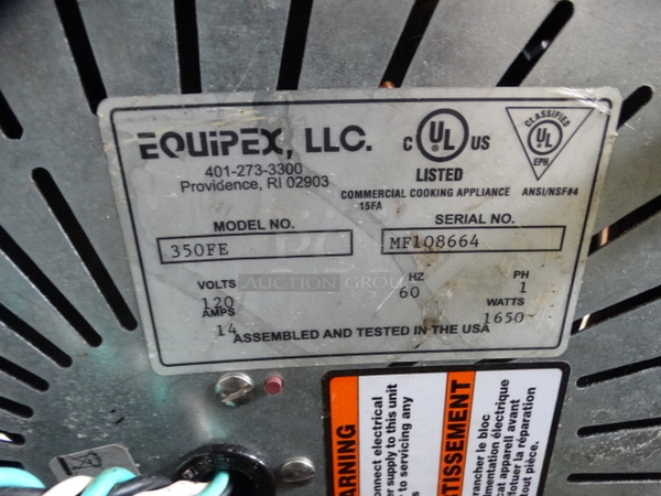 GREAT! Equipex Model 350FE Stainless Steel Commercial Countertop Crepe Machine. 120 Volts, 1 Phase. 18x14x7. Tested and Working! - Image 5 of 5