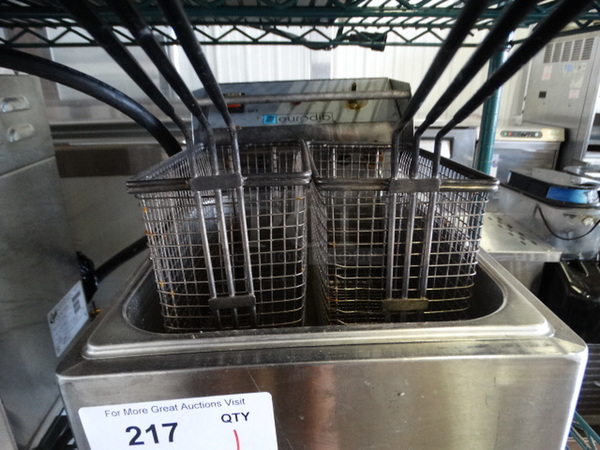 Stainless Steel Countertop Single Bay Deep Fryer w/ 2 Metal Fry Baskets. 11x17x16 - Image 4 of 5