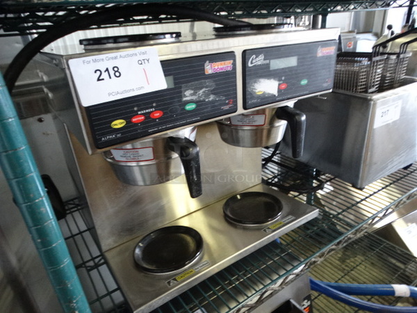 NICE! Curtis Model ALP4GT15A020 Stainless Steel Commercial Countertop Dual Coffee Machine w/ 2 Metal Brew Baskets. 220 Volts, 1 Phase. 18x17x17 - Image 3 of 6