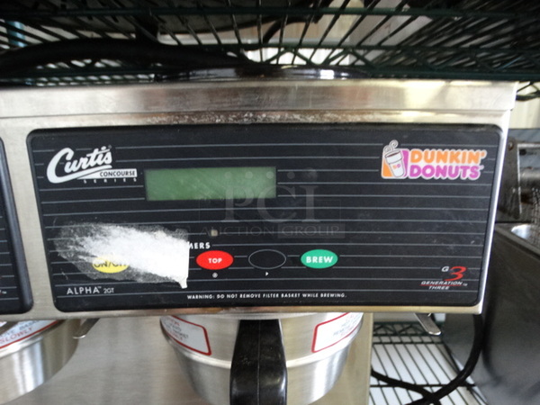 NICE! Curtis Model ALP4GT15A020 Stainless Steel Commercial Countertop Dual Coffee Machine w/ 2 Metal Brew Baskets. 220 Volts, 1 Phase. 18x17x17 - Image 5 of 6