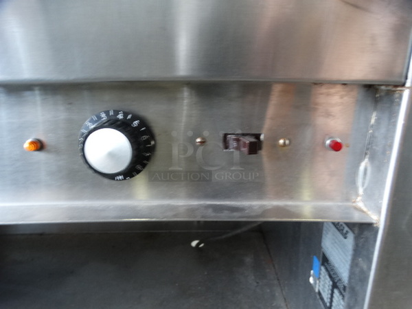 NICE! Stainless Steel Commercial 3 Well Steam Table w/ Undershelf. 48x30x34. Cannot Test Due To Cut Cord - Image 6 of 6