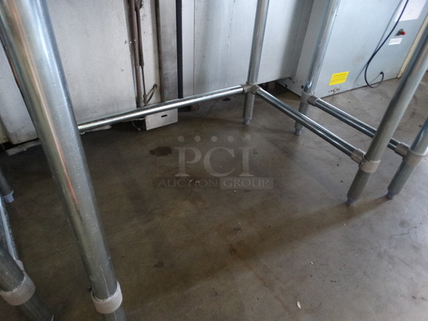 BRAND NEW! Serv Ware Model T3036CWP-4-T-OB Stainless Steel Commercial Table w/ Backsplash. 36x30x36 - Image 4 of 5