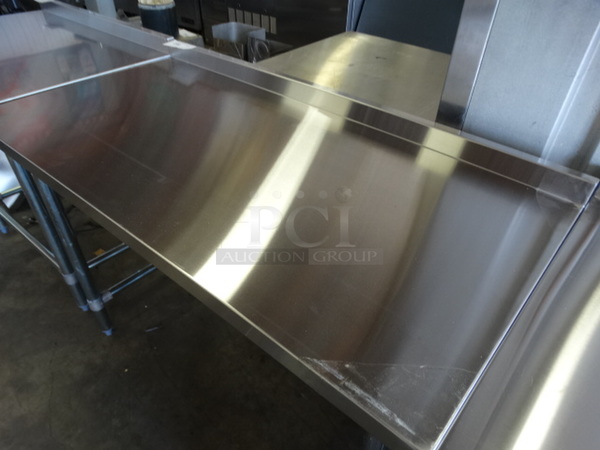 BRAND NEW IN BOX! Serv Ware Model T2448CWP-4-T-OB Stainless Steel Commercial Table w/ Backsplash. Stock Picture - Unit Is Disassembled In Box. 48x24x36 - Image 4 of 5