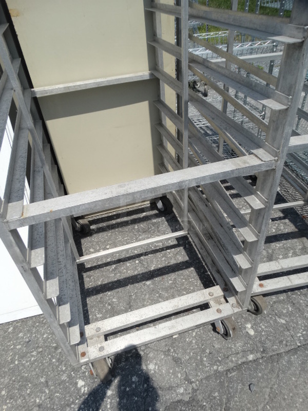 Metal Commercial Transport Pan Rack on Commercial Casters. 29.5x42.5x77 - Image 3 of 3