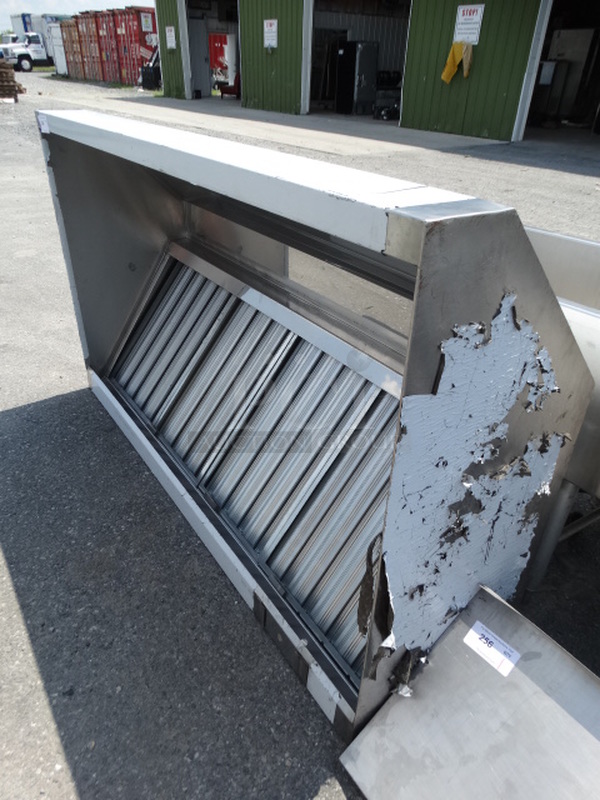 WOW! 6' Stainless Steel Commercial Grease Hood w/ Filters. 72x42x20 - Image 4 of 5