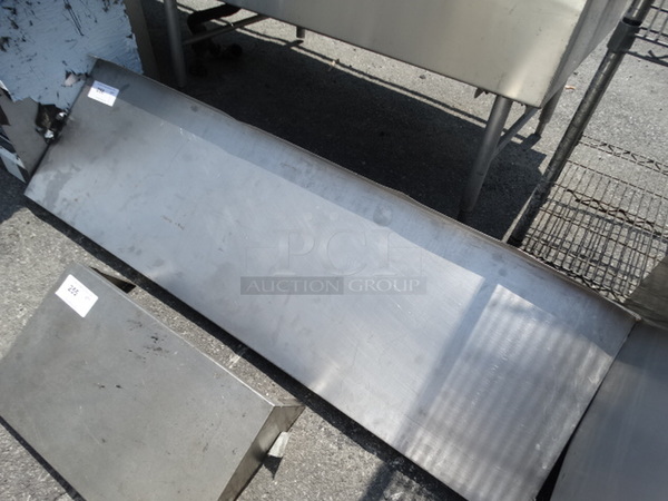 Stainless Steel Shelf w/ Wall Mount Brackets. 60x18x17 - Image 4 of 4