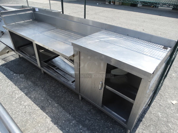 Stainless Steel Commercial Work Top Counter w/ Undershelf. 108x27x38