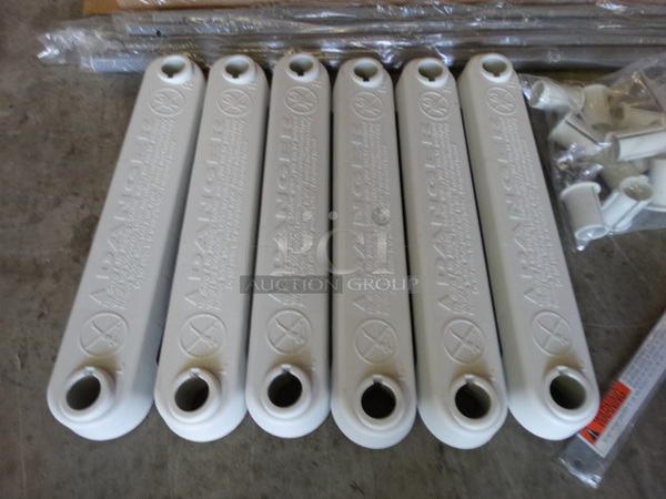 IN ORIGINAL BOX! Pieces to Gray Metal and Tan Poly Ladder.  - Image 2 of 5
