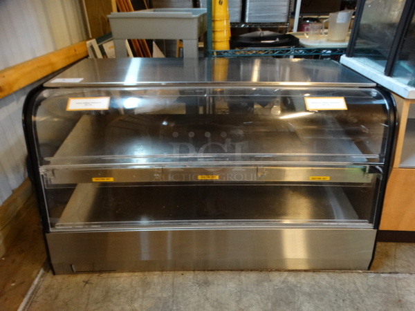 NICE! Stainless Steel Commercial Countertop Warming Display Case Merchandiser. 47.5x29x25. Tested and Working!