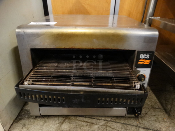 NICE! Star Holman Model QCSE-3-95HA Stainless Steel Commercial Countertop Conveyor Toaster. 208 Volts, 1 Phase. 18.5x22x16