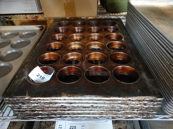 8 Metal 24 Cup Muffin Pans. 18x26x1.5. 8 Times Your Bid!