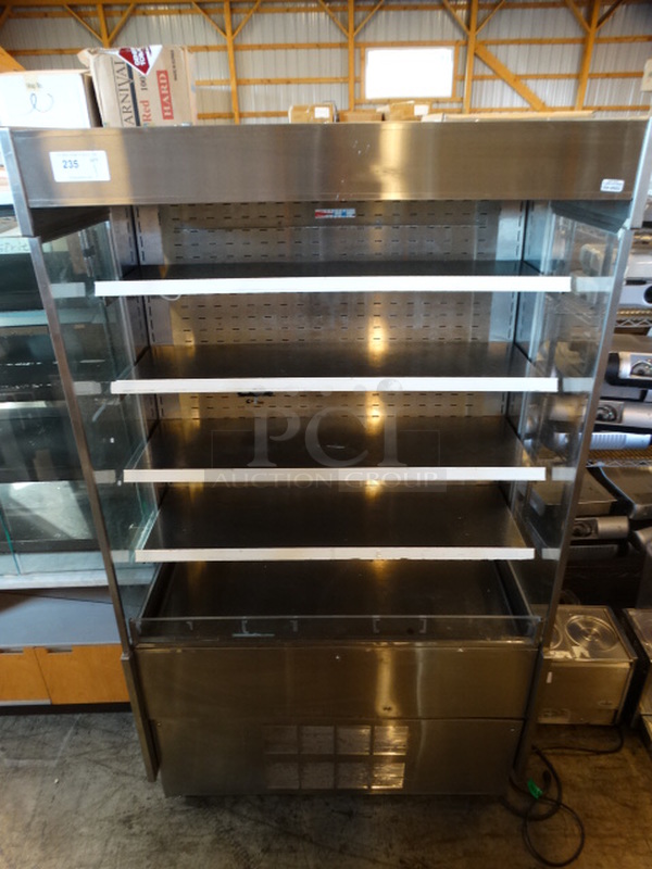 GREAT! Federal Model RSSM478SC-3 Stainless Steel Commercial Open Grab N Go Merchandiser Display Case. 120/208-240 Volts, 1 Phase. 47x36x79