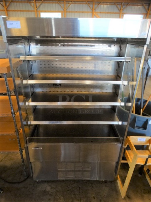 GREAT! Federal Model RSSM478SC-3 Stainless Steel Commercial Open Grab N Go Merchandiser Display Case. 120/208-240 Volts, 1 Phase. 47x36x79