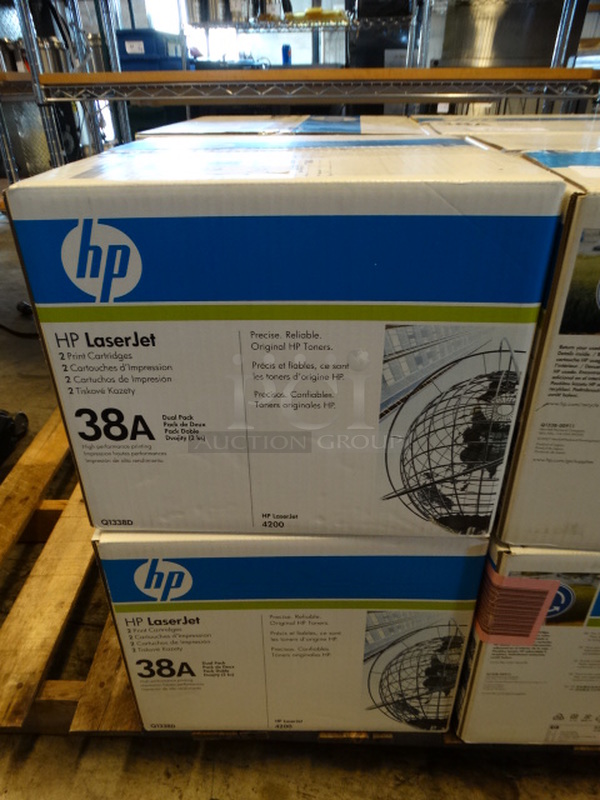 2 BRAND NEW IN BOX! HP LaserJet 38A Print Cartridges. Each Box Has 2 Each. 2 Times Your Bid!