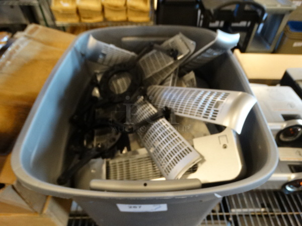ALL ONE MONEY! Lot of Metal Ceiling Mounts for Projectors and Projector Vent Covers!