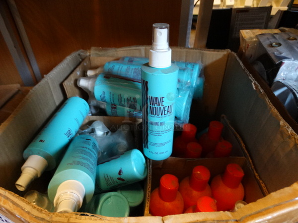 ALL ONE MONEY! Lot of Wave Nouveau Finishing Mist and Bone Strait Conditioner and Blow Dry Lotion!