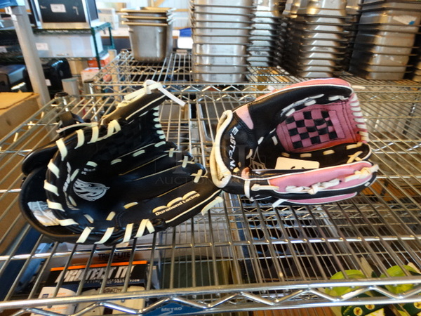 2 Child Baseball Gloves! 2 Times Your Bid!