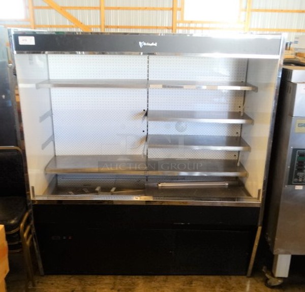GREAT! CustomCool Metal Commercial Grab N Go Open Merchandiser. 115 Volts, 1 Phase. 73x34x81. Cannot Test Due To Cut Cord
