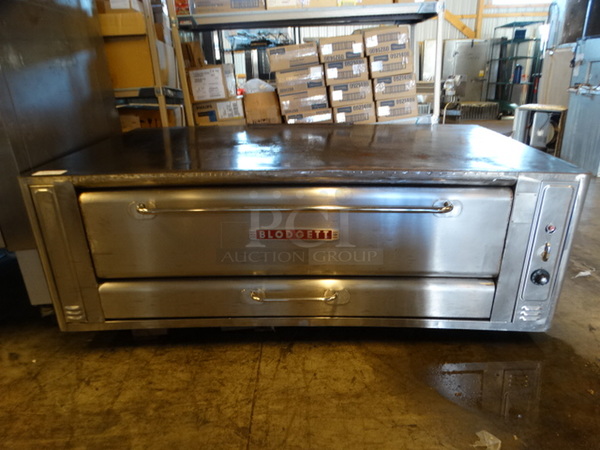 FANTASTIC! Blodgett Stainless Steel Commercial Gas Powered Single Deck Pizza Oven. 78x48x30