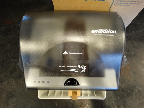 4 BRAND NEW IN BOX! Georgia Pacific enMotion Poly Wall Mount Paper Towel Dispensers. 12.5x9x12.5. 4 Times Your Bid!