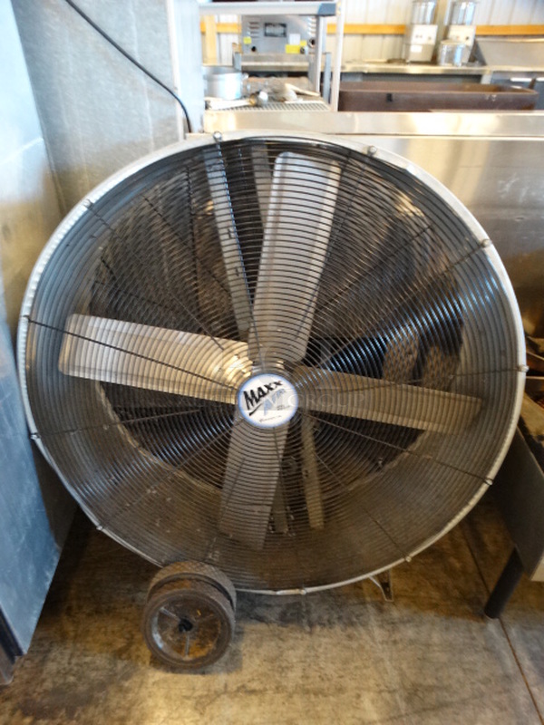 Maxx Air Gray Metal Fan. 45x20x49. Tested and Working!
