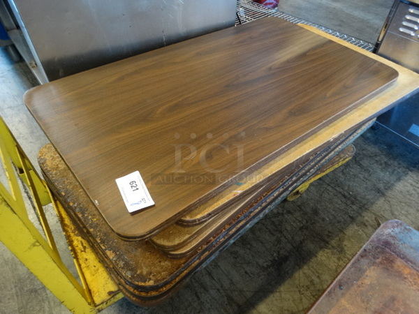 8 Wood Pattern Tabletops. Includes 42x24x1.5. 8 Times Your Bid!