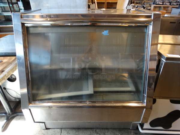 NICE! Stainless Steel Commercial Floor Style Deli Display Merchandiser. 48x34x53.5. Cannot Test Due To Cut Cord