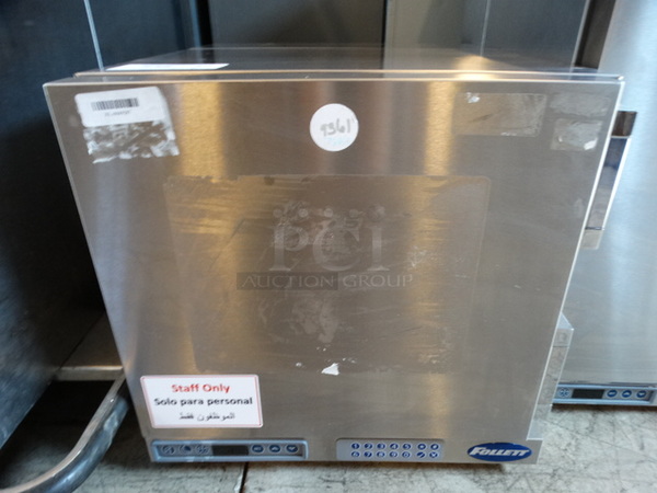 GREAT! Follett Stainless Steel Commercial Countertop Mini Cooler. 18.5x22x18. Tested and Does Not Power On