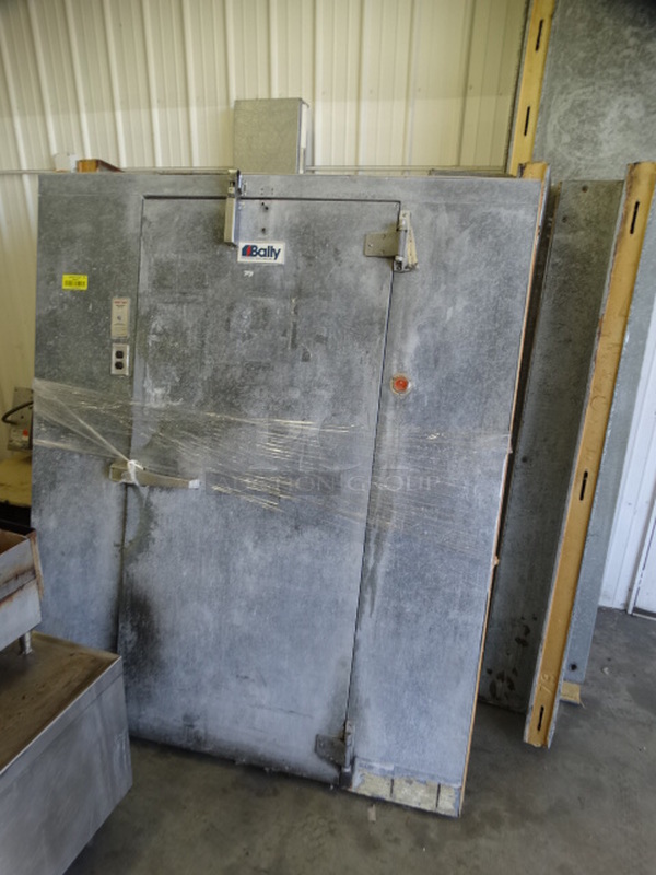 Bally Walk In Cooler Box w/ Keeprite Model KLP214MA-S1B-R6 Condenser and Model FMM213H228 Compressor. 208-230 Volts, 1 Phase. Approximately 8'x11.5'x7' 