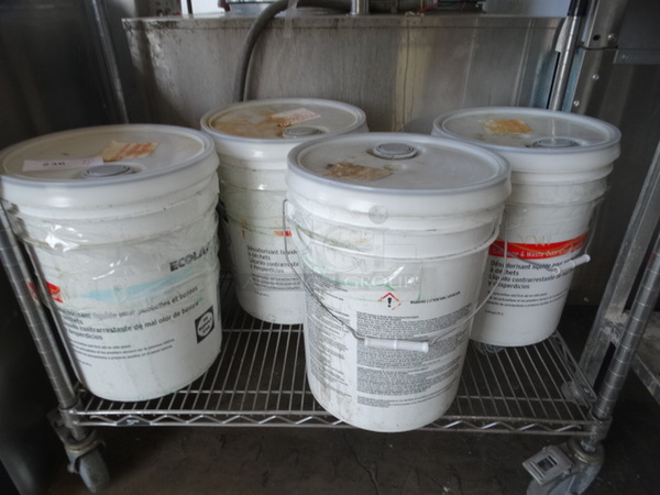 4 Buckets of Garbage and Waste Odor Counteractant. 12x12x16. 4 Times Your Bid!