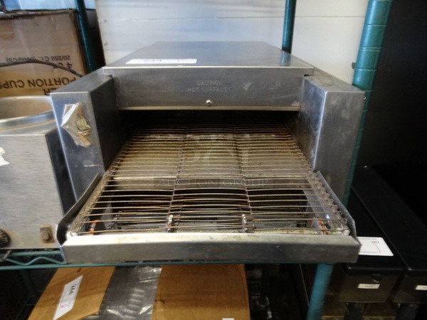 Holman Stainless Steel Commercial Countertop Conveyor Toaster Oven. 14x27x10. Cannot Test Due To Plug Style 