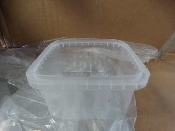ALL ONE MONEY! Lot of 2 Boxes of Plastic Clear Tubs!