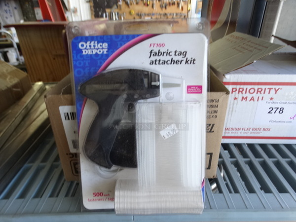 ALL ONE MONEY! Lot of Office Depot Fabric Tag Attacher Kits!
