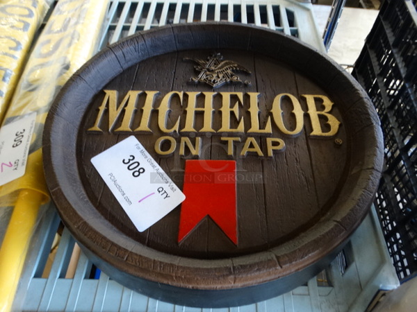 Michelob on Tap Sign. 14x3x14