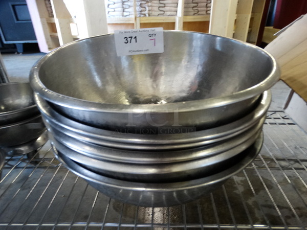 7 Various Metal Bowls. Includes 13x13x6. 7 Times Your Bid!