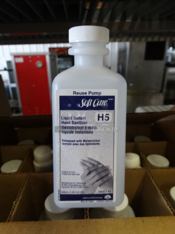12 BRAND NEW IN BOX! Bottles of Soft Care Liquid Instant Hand Sanitizer. 3x3x6.5. 12 Times Your Bid!