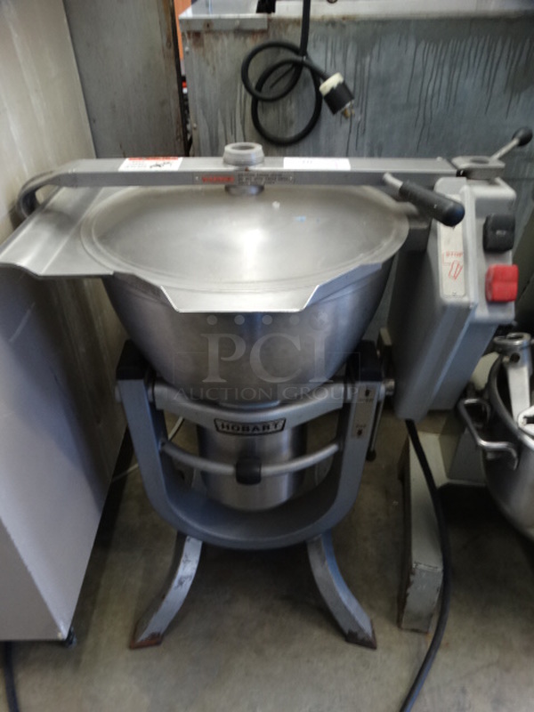 BEAUTIFUL! Hobart Model HCM-450 Stainless Steel Commercial Floor Style Horizontal Chopper Mixer w/ S Blade. 230/480 Volts, 3 Phase. 32x25x45