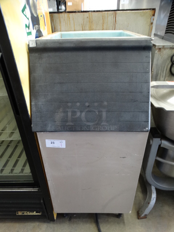 Commercial Metal Ice Bin w/ Poly Flap. 22x35x51