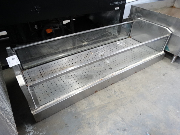 Stainless Steel Commercial Open Display Case. 48x18.5x11.5